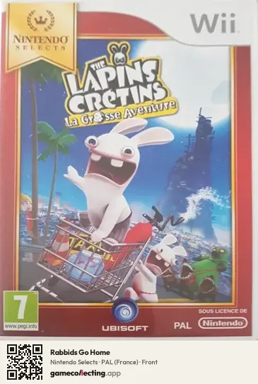 Rabbids Go Home Nintendo Wii, France box front