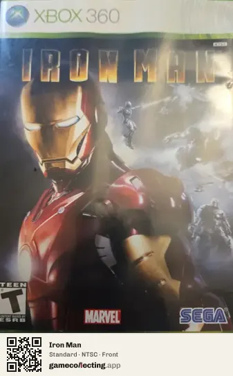 Iron Man Xbox 360, NTSC box front