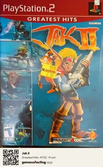 Jak II PlayStation 2, NTSC box front