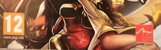 BlazBlue: Continuum Shift, the PEGI square on its front