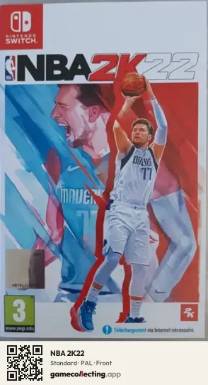 NBA 2K22 Nintendo Switch, PAL box front