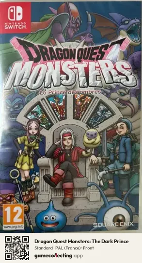 Dragon Quest Monsters: The Dark Prince Nintendo Switch, France box front