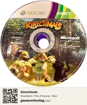 Kinectimals Xbox 360, PAL disc