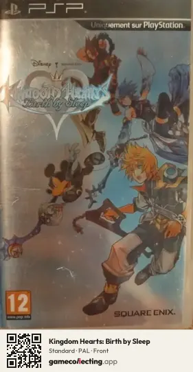 Kingdom Hearts: Birth by Sleep PlayStation Portable, PAL box front