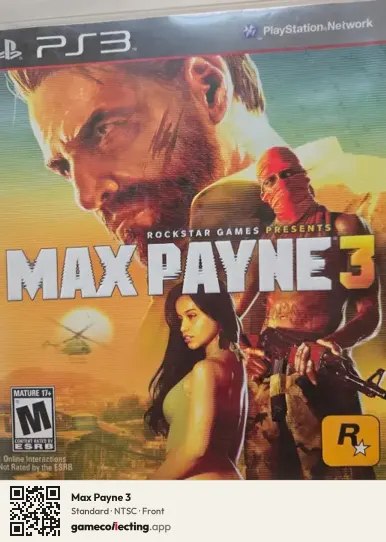 Max Payne 3 PlayStation 3, NTSC box front