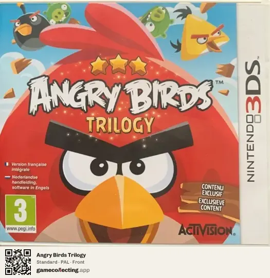 Angry Birds Trilogy Nintendo 3DS, PAL box front