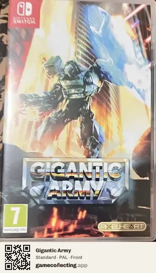 Gigantic Army Nintendo Switch, PAL box front
