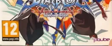 BlazBlue: Central Fiction, the PEGI square on its front