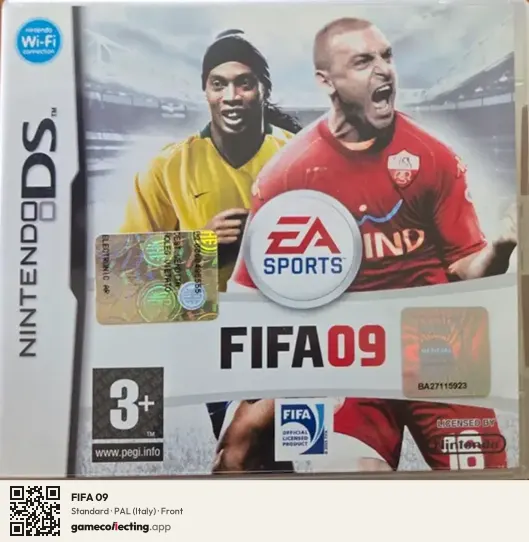 FIFA 09 Nintendo DS, Italy box front