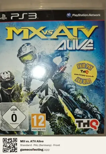 MX vs. ATV Alive PlayStation 3, Germany box front