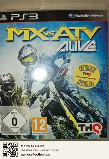 MX vs. ATV Alive PlayStation 3, Germany box front