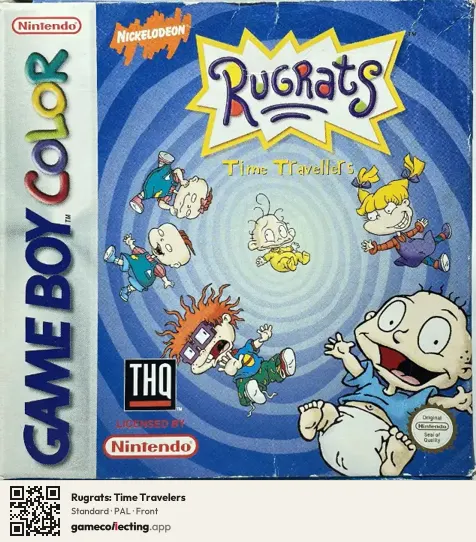 Rugrats: Time Travelers Game Boy Color, PAL box front
