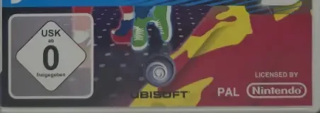 Just Dance 3, the USK square on its front