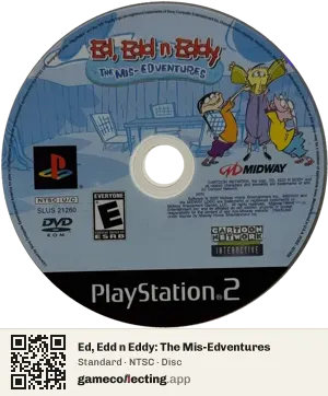 Ed, Edd n Eddy: The Mis-Edventures PlayStation 2, NTSC disc