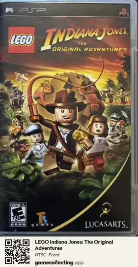 LEGO Indiana Jones: The Original Adventures PlayStation Portable, NTSC box front