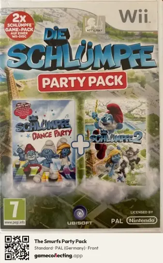 The Smurfs Party Pack Nintendo Wii, Germany box front