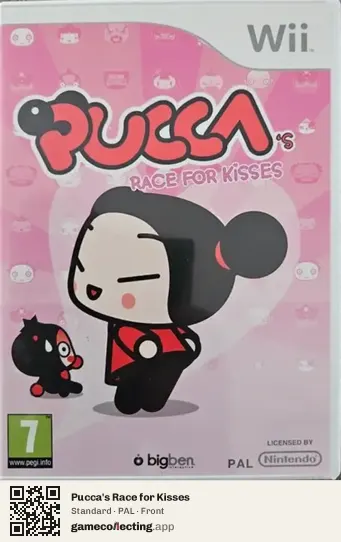 Pucca's Race for Kisses Nintendo Wii, PAL box front