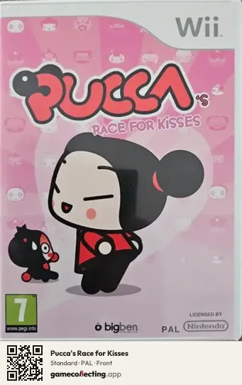 Pucca's Race for Kisses Nintendo Wii, PAL box front