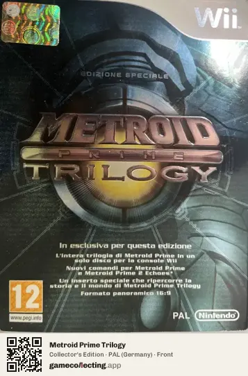 Metroid Prime Trilogy Nintendo Wii, Germany box front