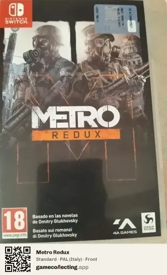 Metro Redux Nintendo Switch, Italy box front