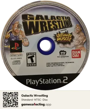 Galactic Wrestling PlayStation 2, NTSC disc