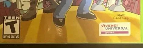Futurama, the ESRB box on its front