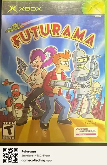 Futurama Xbox, NTSC box front