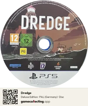 Dredge PlayStation 5, PAL disc