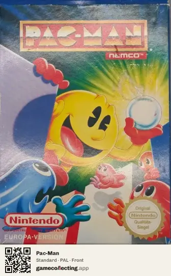 Pac-Man Nintendo Entertainment System, PAL box front