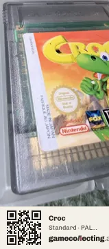 Croc Game Boy Color, PAL cartridge label