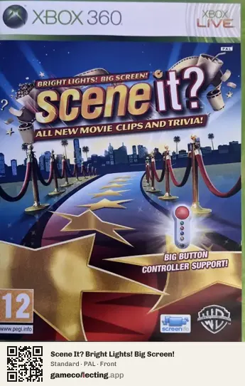 Scene It? Bright Lights! Big Screen! Xbox 360, PAL box front