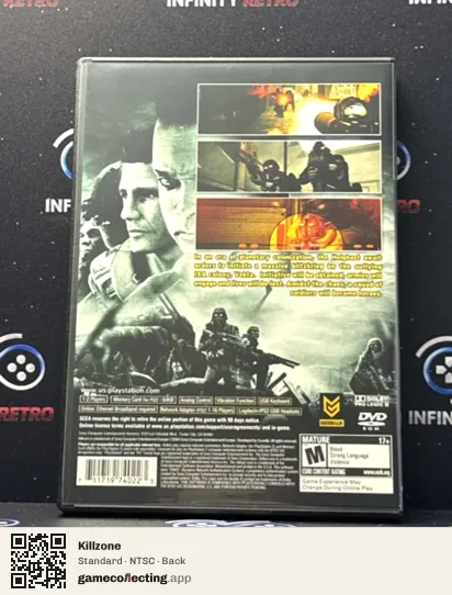 Killzone PlayStation 2, NTSC box back