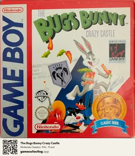 The Bugs Bunny Crazy Castle Game Boy, PAL box front