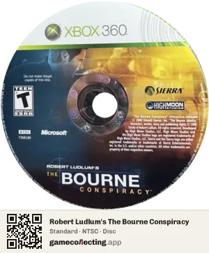 Robert Ludlum's The Bourne Conspiracy Xbox 360, NTSC disc