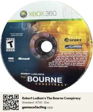 Robert Ludlum's The Bourne Conspiracy Xbox 360, NTSC disc