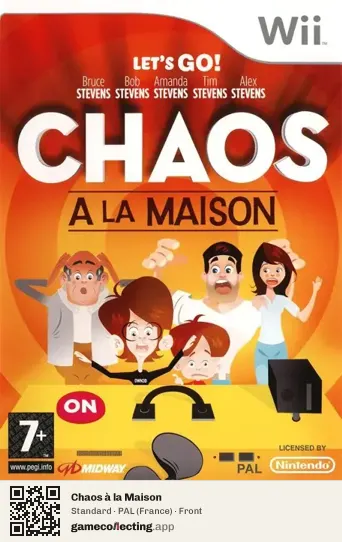 Chaos à la Maison Nintendo Wii, France box front
