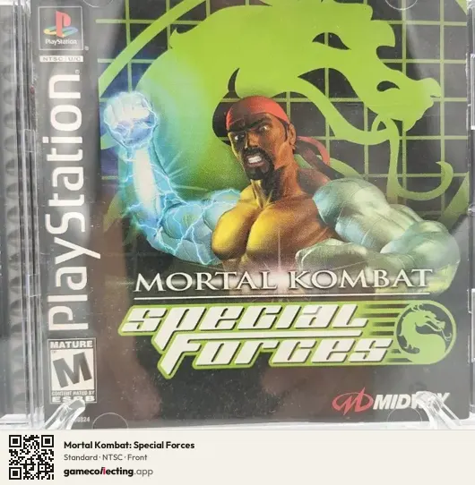 Mortal Kombat: Special Forces PlayStation, NTSC box front