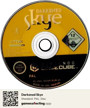 Darkened Skye Nintendo GameCube, PAL disc