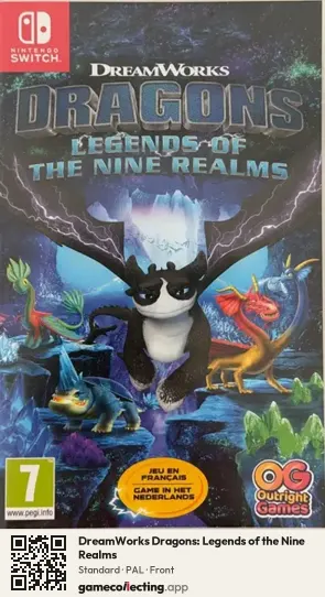 DreamWorks Dragons: Legends of the Nine Realms Nintendo Switch, PAL box front