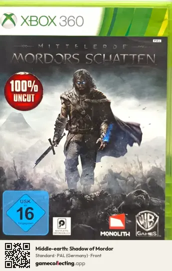 Middle-earth: Shadow of Mordor Xbox 360, Germany box front