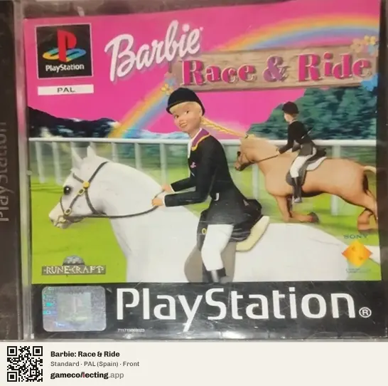 Barbie: Race & Ride PlayStation, Spain box front