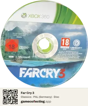 Far Cry 3 Xbox 360, PAL disc
