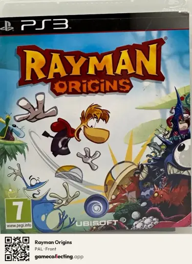 Rayman Origins PlayStation 3, PAL box front