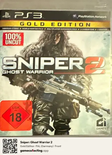 Sniper: Ghost Warrior 2 PlayStation 3, Germany box front