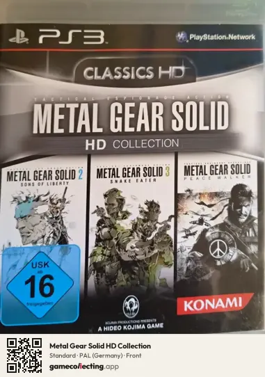 Metal Gear Solid HD Collection PlayStation 3, Germany box front