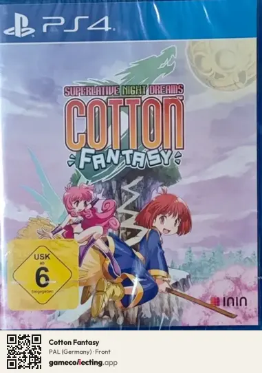 Cotton Fantasy PlayStation 4, Germany box front