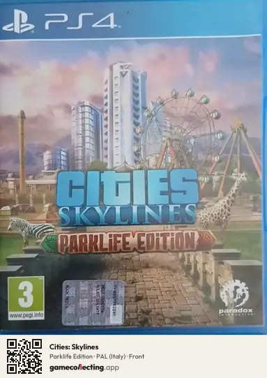 Cities: Skylines PlayStation 4, Italy box front