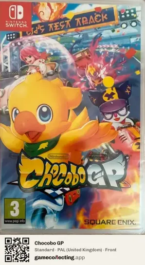 Chocobo GP Nintendo Switch, United Kingdom box front