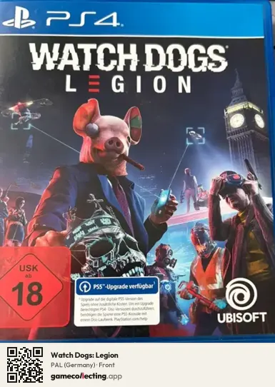 Watch Dogs: Legion PlayStation 4, Germany box front
