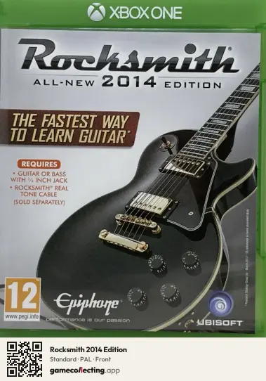 Rocksmith 2014 Edition Xbox One, PAL box front